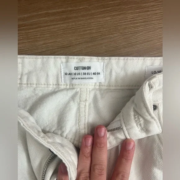 Cotton On High Rise Straight Leg Jeans Size 6 - Picture 4 of 4